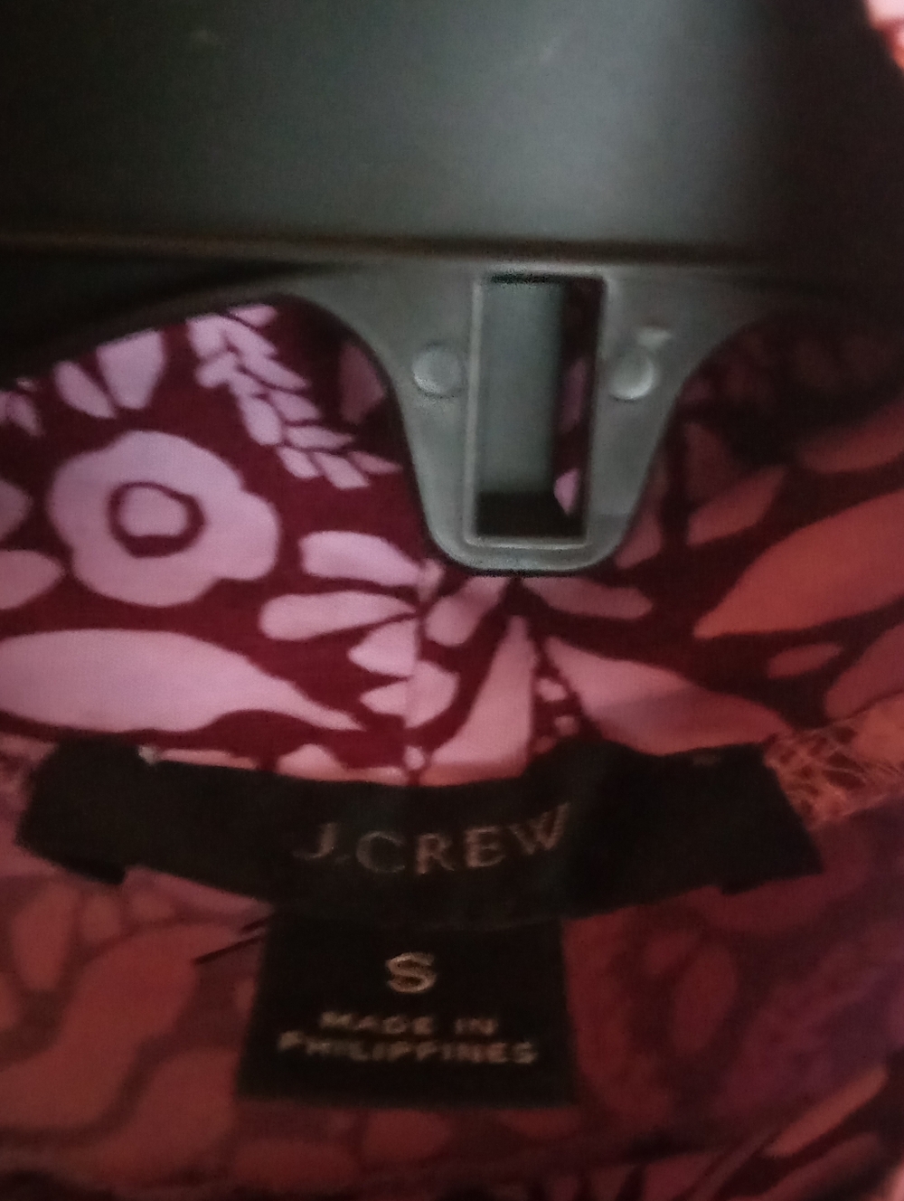 J.Crew Purple Floral Turtleneck Long-Sleeve Shirt - Picture 3 of 5